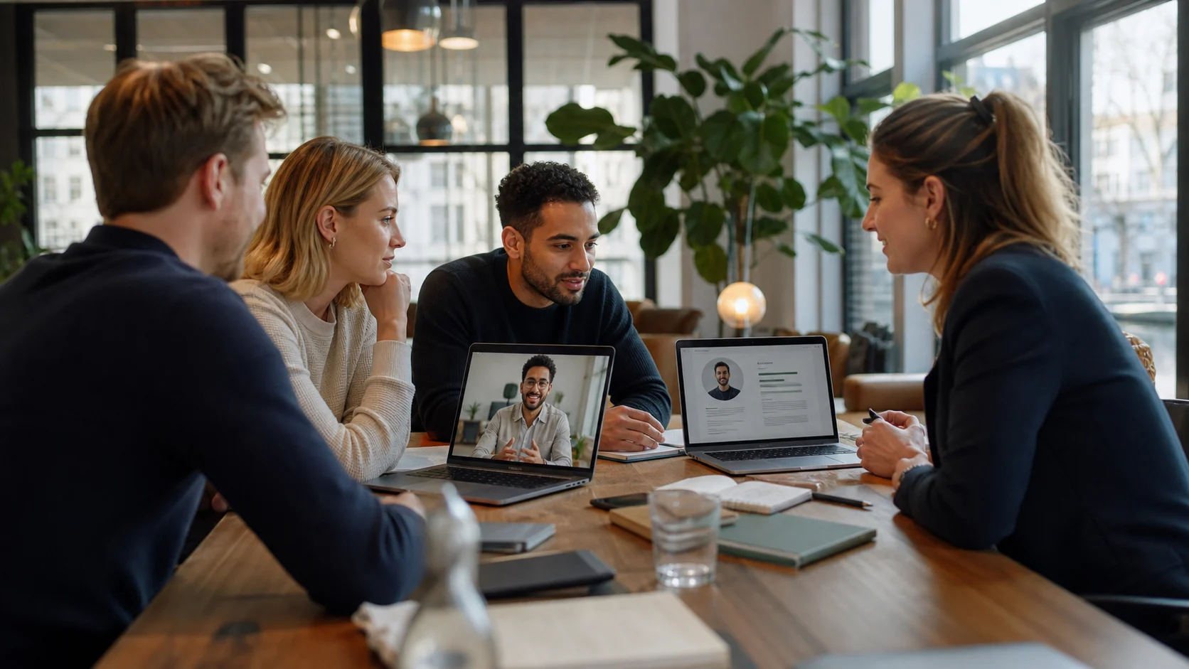 Team working in the office