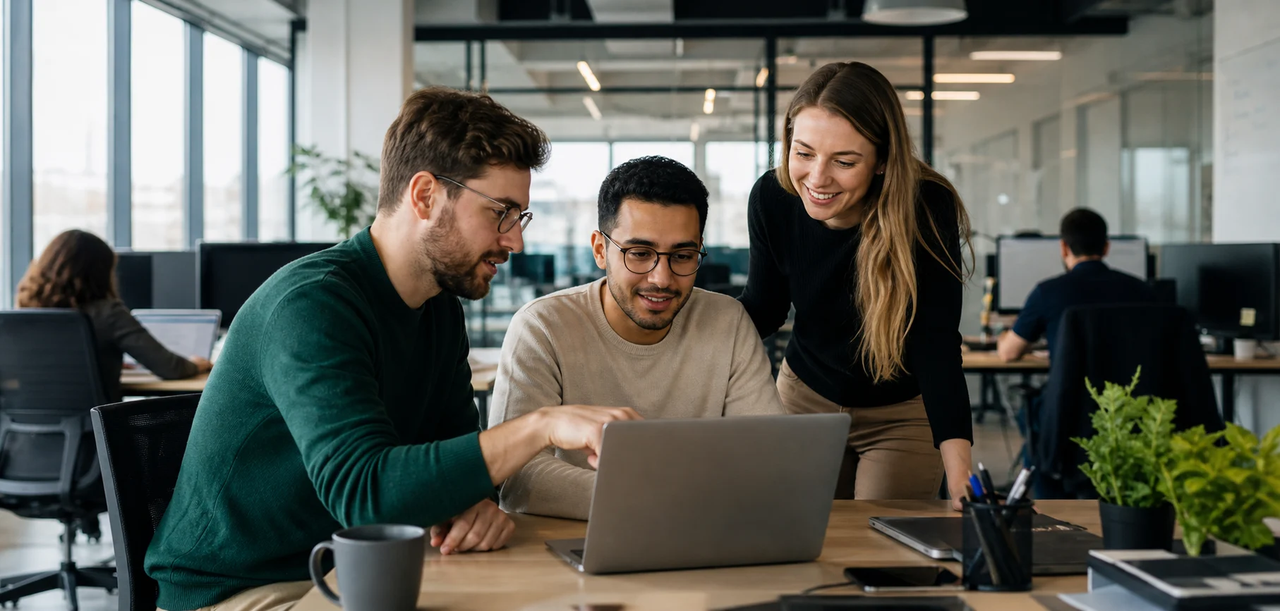 Team working in the office